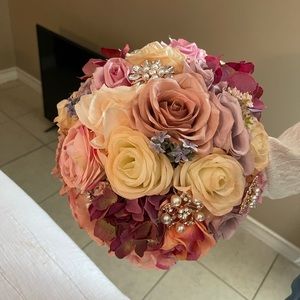 Artificial flower bouquet. Beautiful!